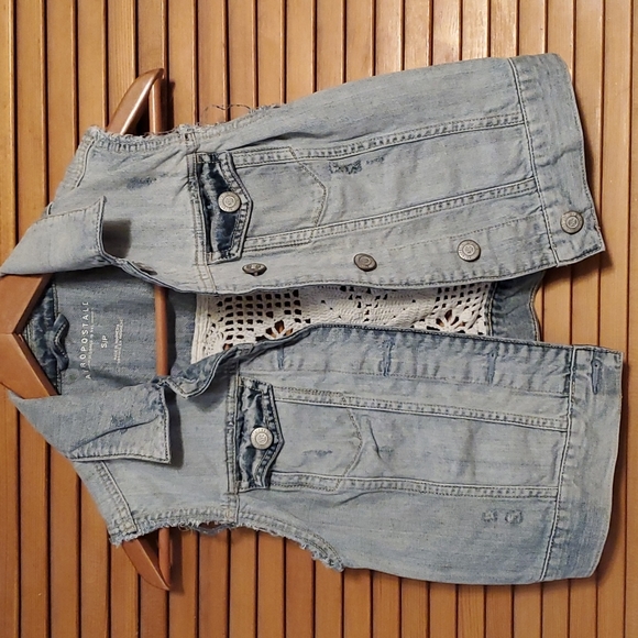 Aeropostale Jean Vest - Picture 1 of 1